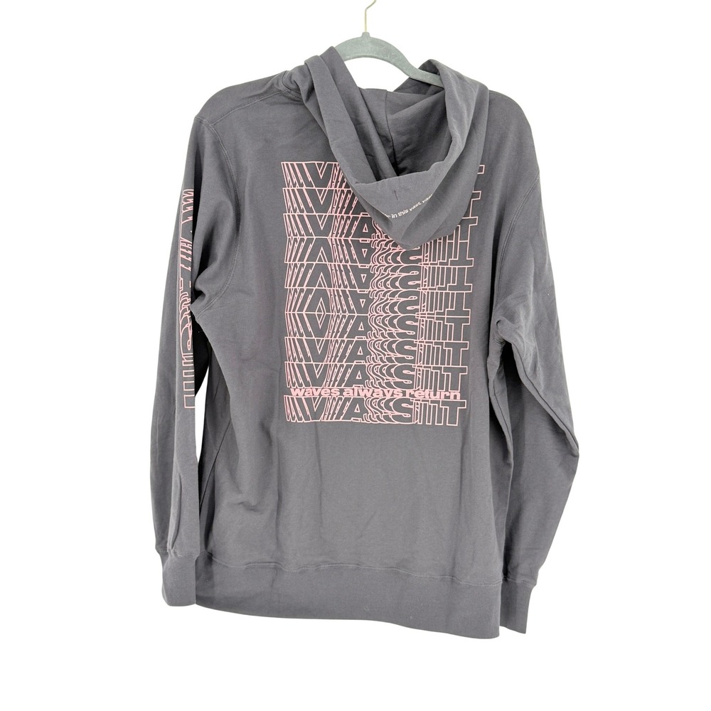 Vast Life New Mens Waves Return Hoodie Gray Purple Pink‎ Graphic M Surf Beach